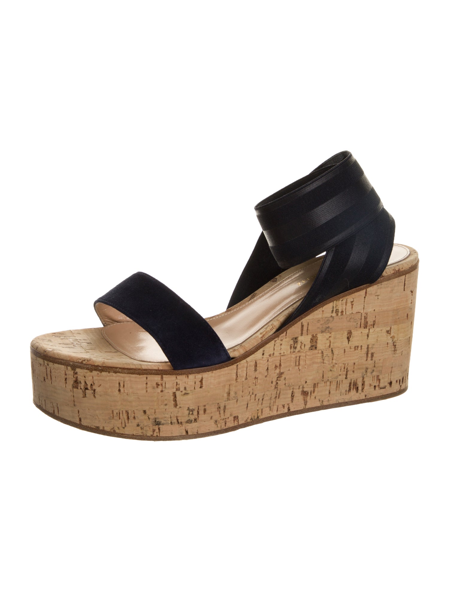 Gianvito Rossi Suede Slingback Sandals