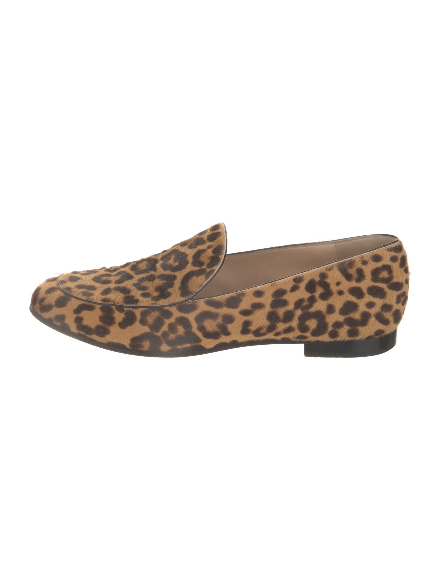 Gianvito Rossi Ponyhair Animal Print Loafers