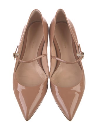 Gianvito Rossi Patent Leather Mary Jane Flats