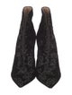 Gianvito Rossi Velvet Printed Lace-Up Boots