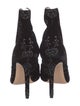 Gianvito Rossi Velvet Printed Lace-Up Boots