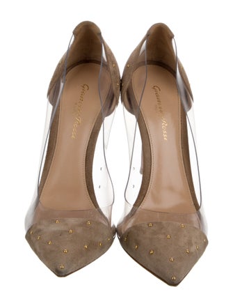 Gianvito Rossi PVC Studded Accents Pumps