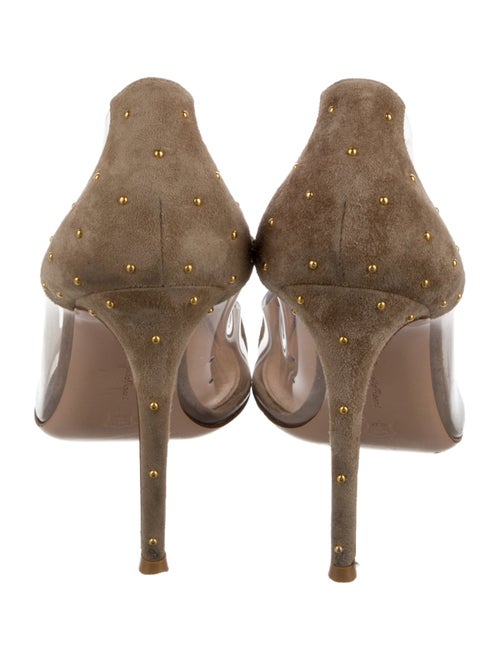 Gianvito Rossi PVC Studded Accents Pumps