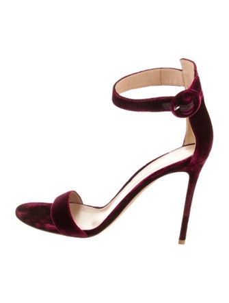 Gianvito Rossi Velvet Sandals