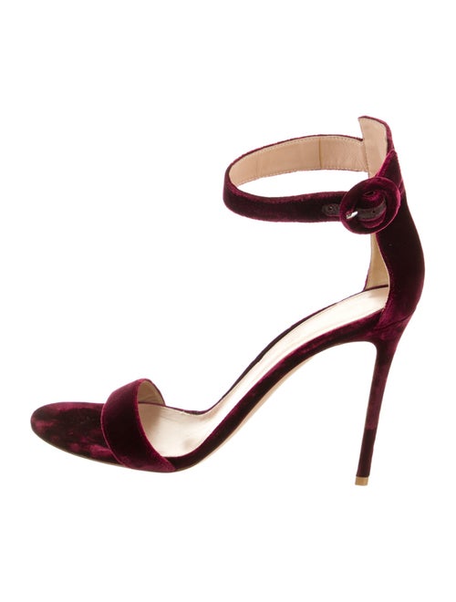 Gianvito Rossi Velvet Sandals
