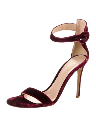 Gianvito Rossi Velvet Sandals
