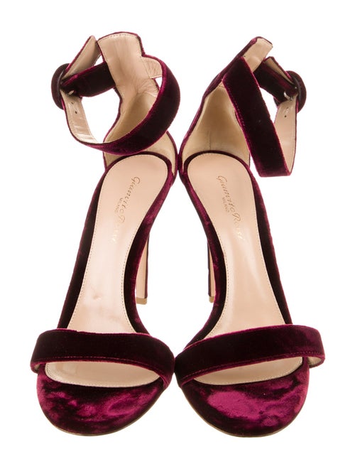 Gianvito Rossi Velvet Sandals