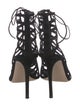 Gianvito Rossi Suede Cutout Accent Gladiator Sandals
