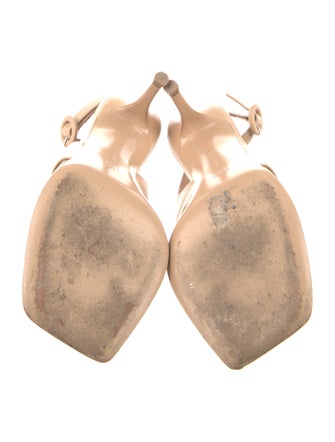 Gianvito Rossi Leather Slingback Sandals