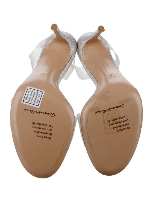 Gianvito Rossi PVC Glitter Accents Slingback Sandals