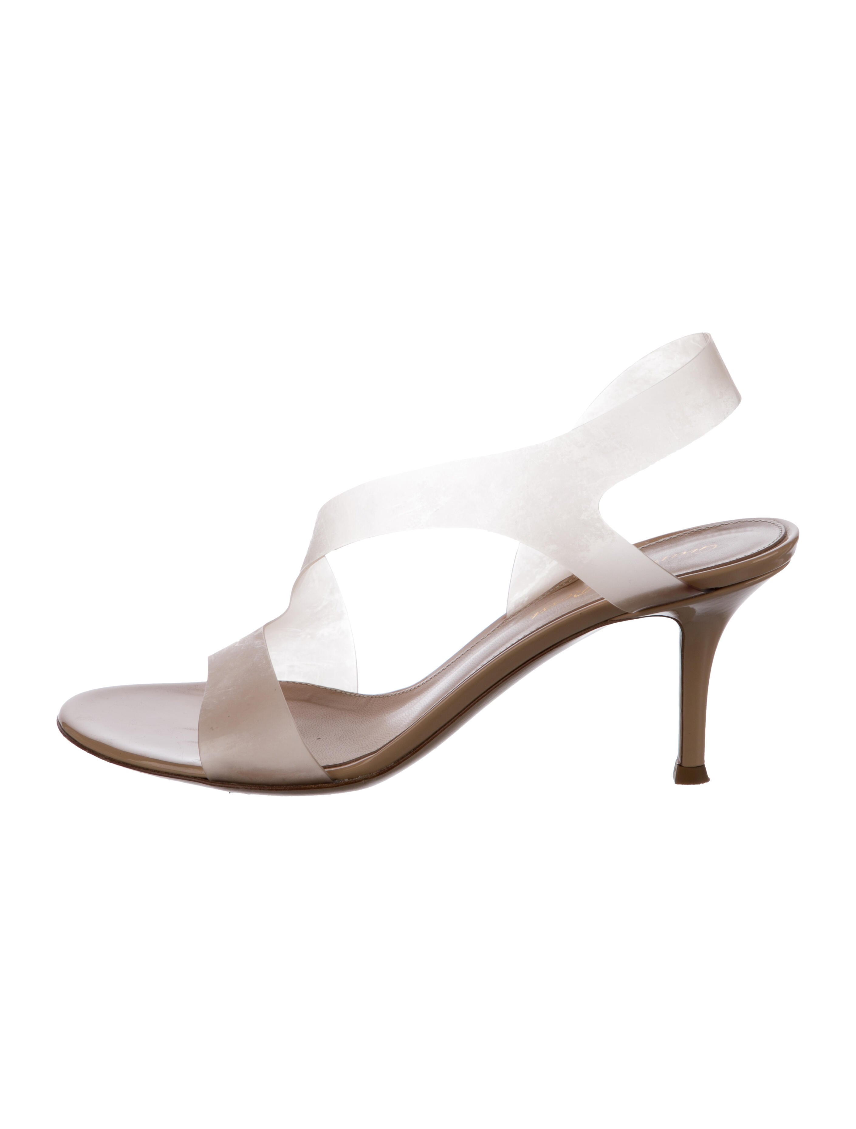 Gianvito Rossi Leather Slingback Sandals