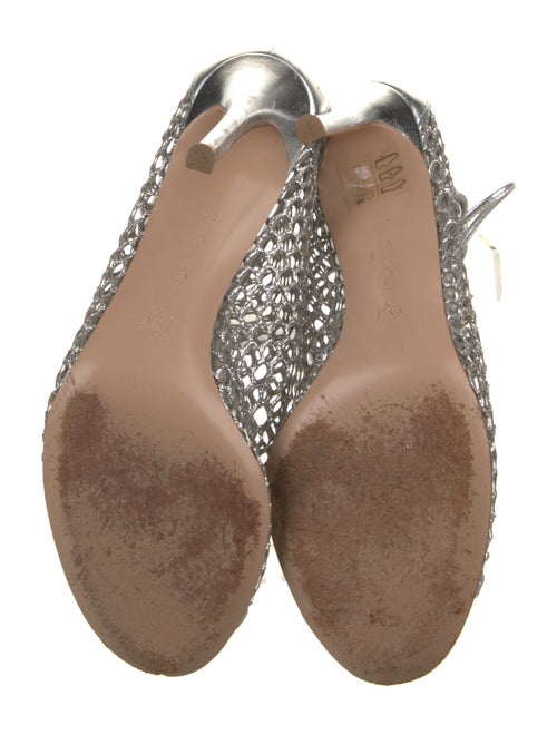 Gianvito Rossi Leather Glitter Accents Pumps