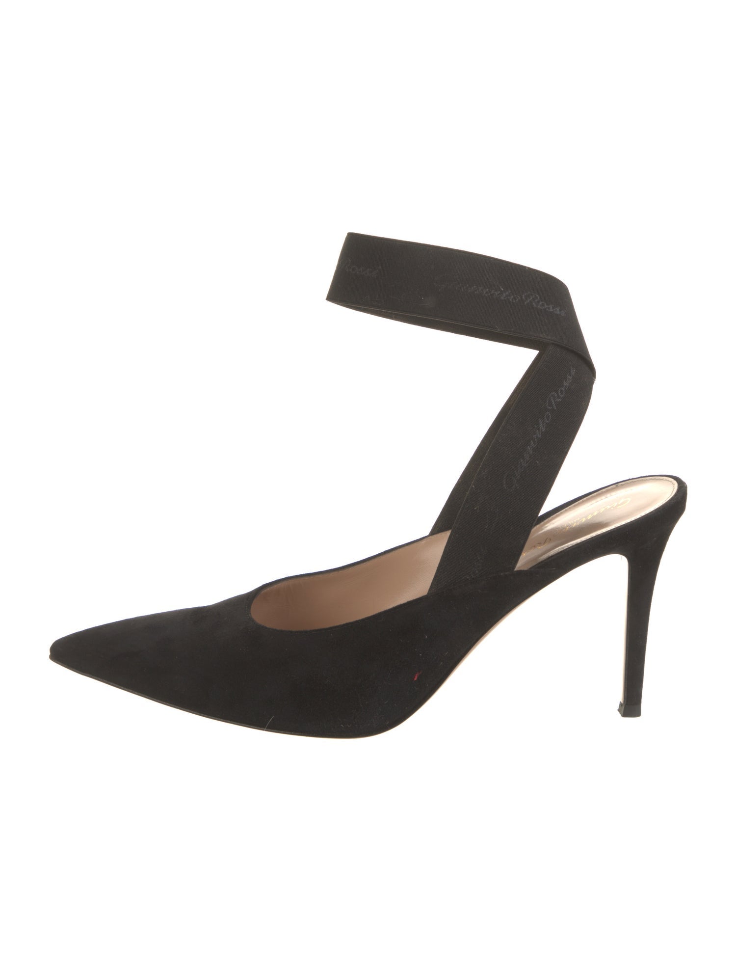 Gianvito Rossi Suede Slingback Pumps