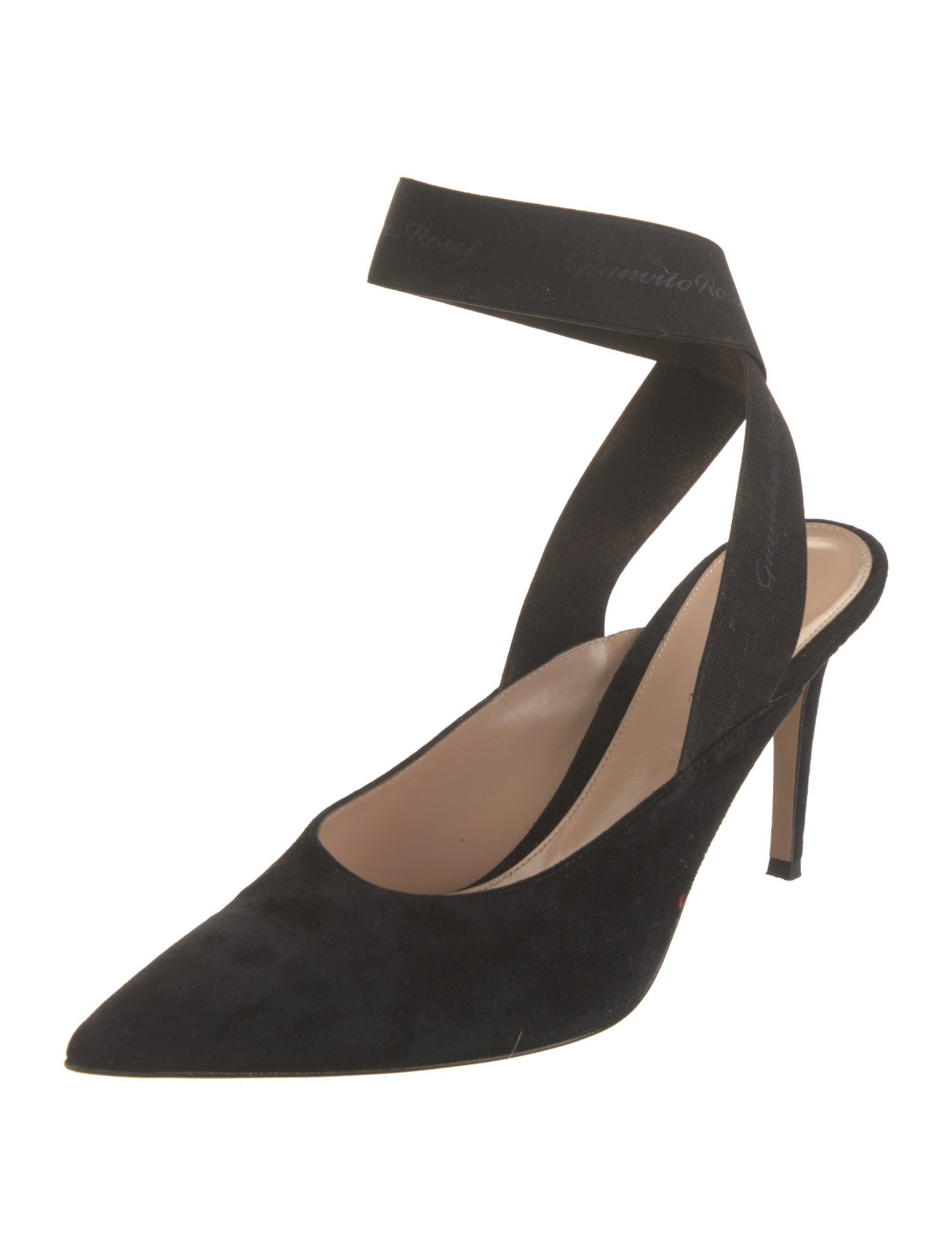 Gianvito Rossi Suede Slingback Pumps