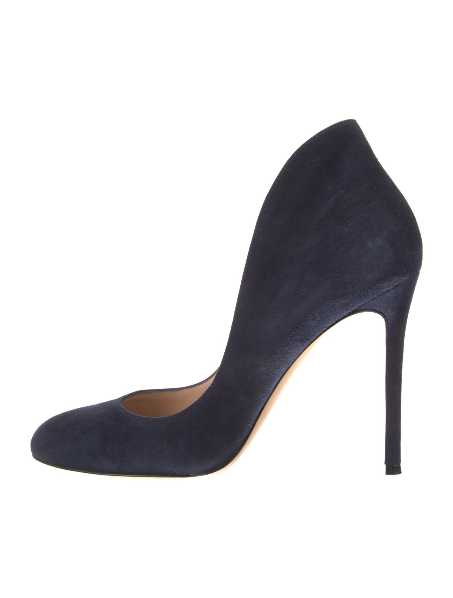 Gianvito Rossi Suede D'Orsay Pumps