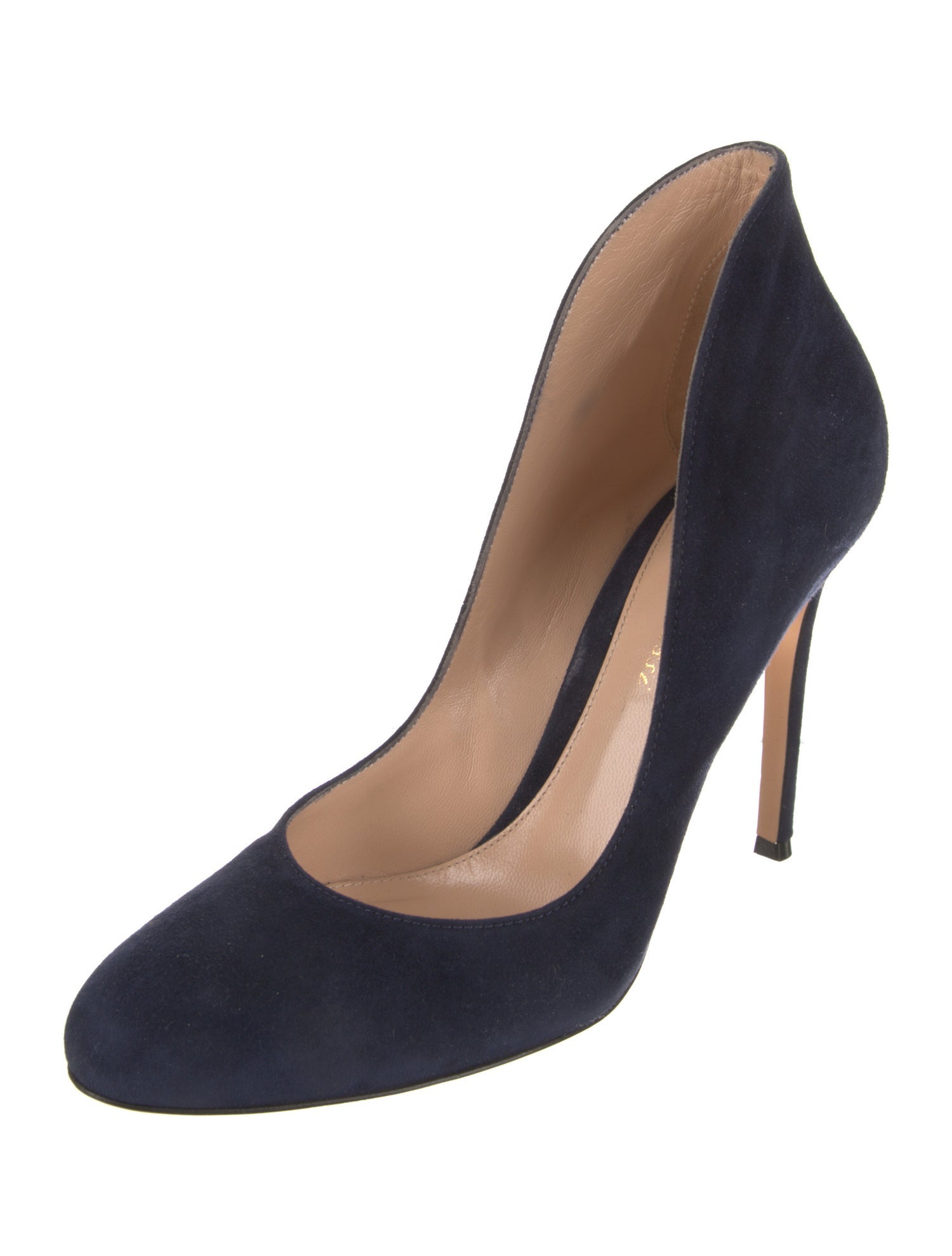 Gianvito Rossi Suede D'Orsay Pumps