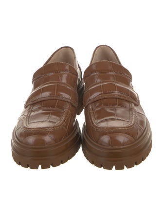 Gianvito Rossi Leather Loafers