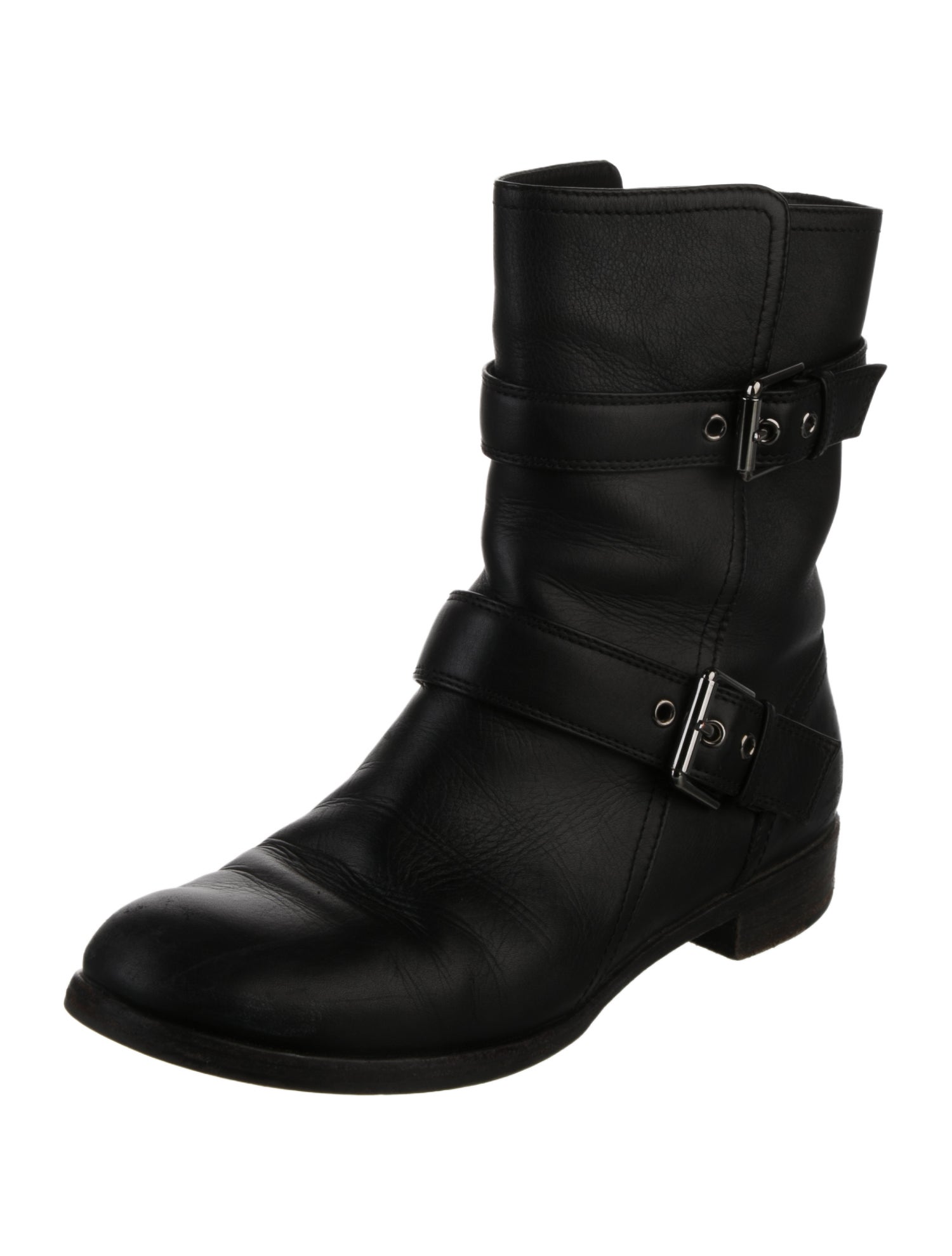 Gianvito Rossi Leather Moto Boots