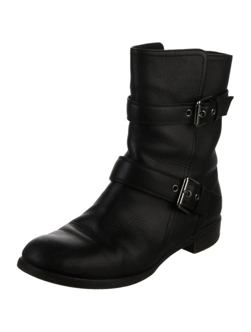Gianvito Rossi Leather Moto Boots