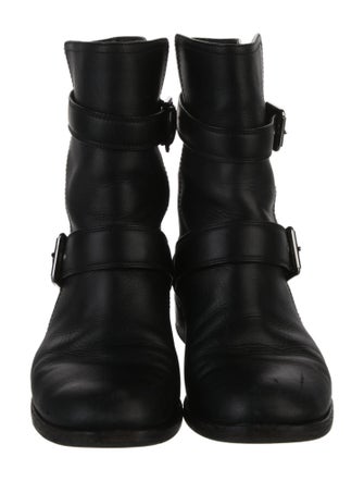 Gianvito Rossi Leather Moto Boots