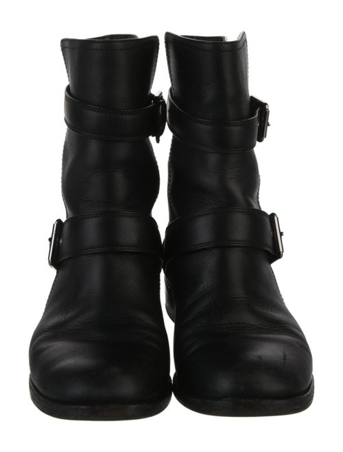Gianvito Rossi Leather Moto Boots