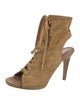 Gianvito Rossi Suede Lace-Up Boots