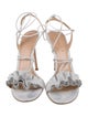 Gianvito Rossi Leather Ruffle Embellishment Sandals
