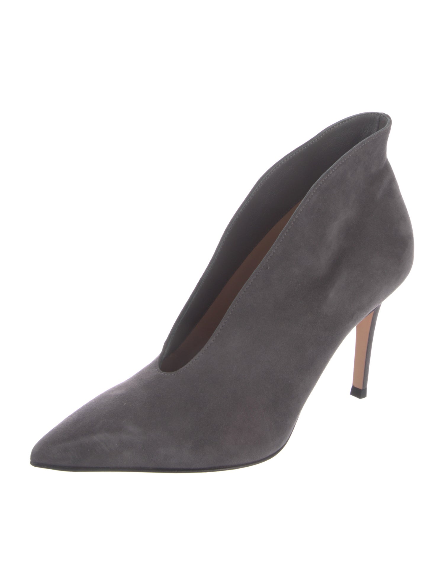 Gianvito Rossi Suede D'Orsay Pumps