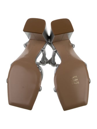 Gianvito Rossi Leather Slingback Sandals