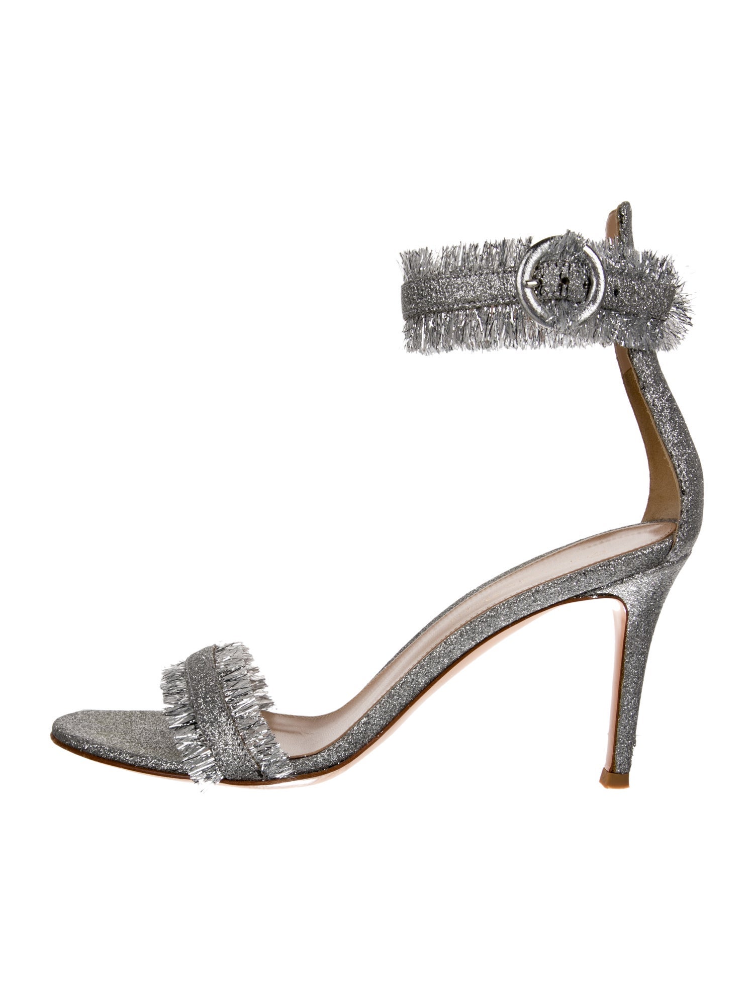 Gianvito Rossi Glitter Glitter Accents Sandals