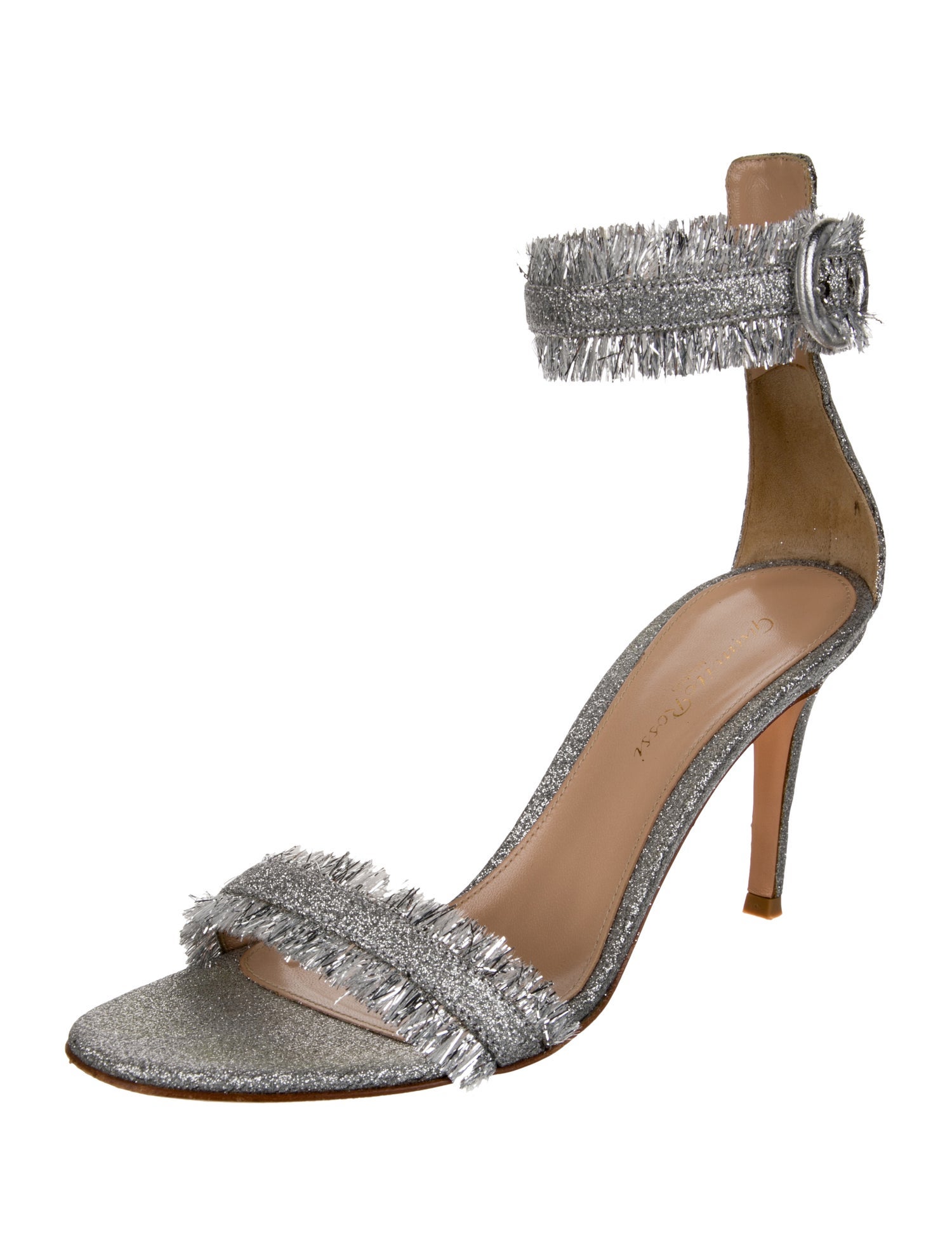 Gianvito Rossi Glitter Glitter Accents Sandals