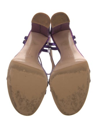 Gianvito Rossi Leather T-Strap Sandals