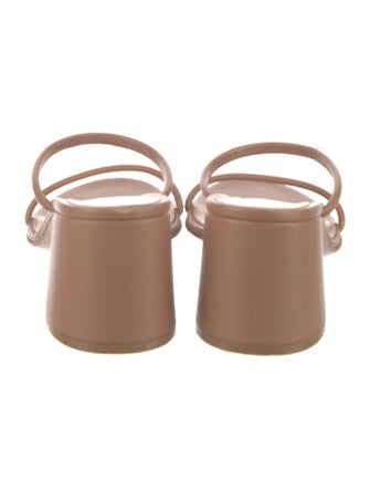 Gianvito Rossi Leather Slides