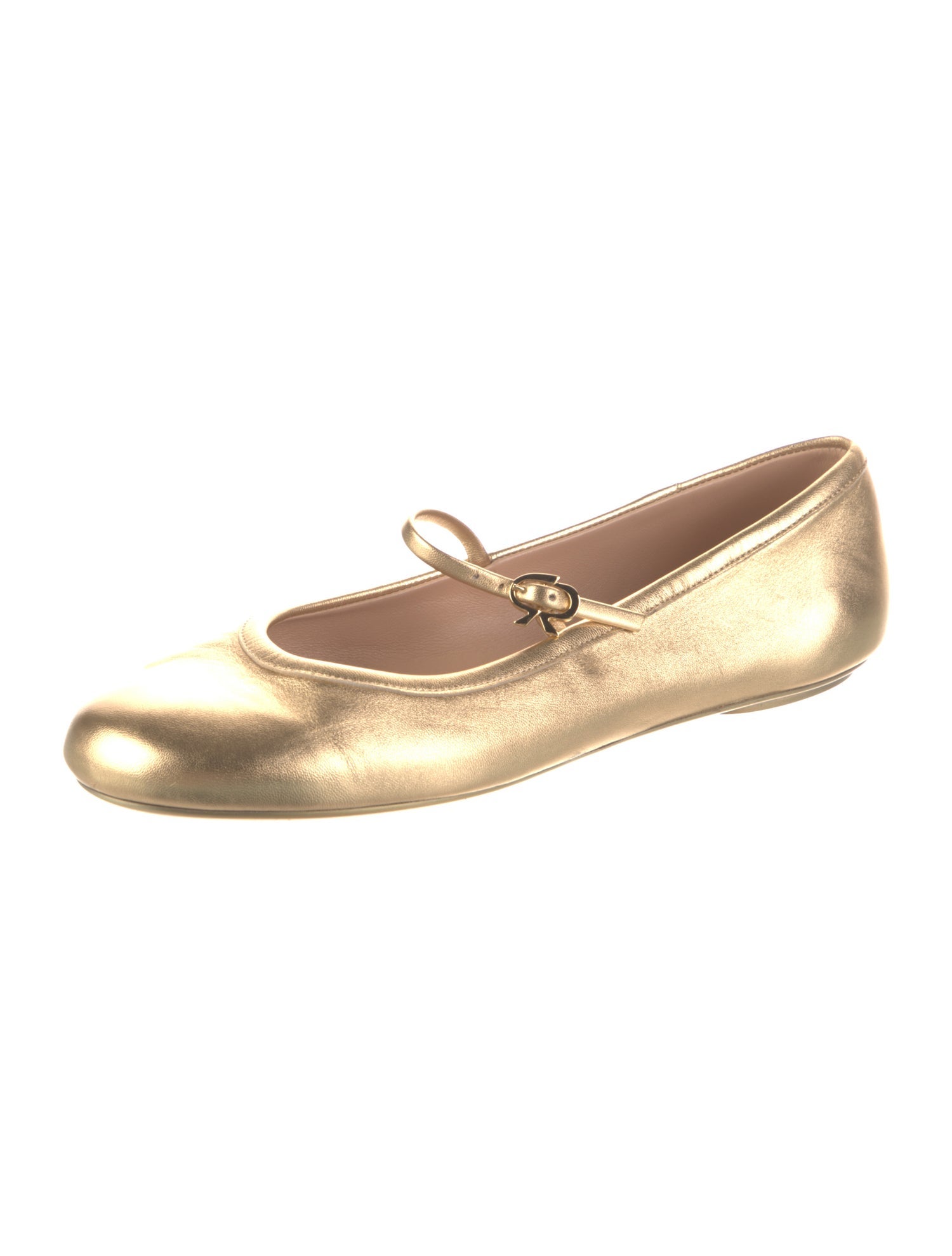 Gianvito Rossi Leather Mary Jane Flats