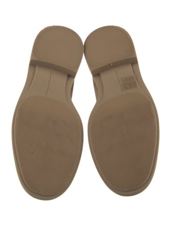 Gianvito Rossi Suede Leather Trim Embellishment Loafers