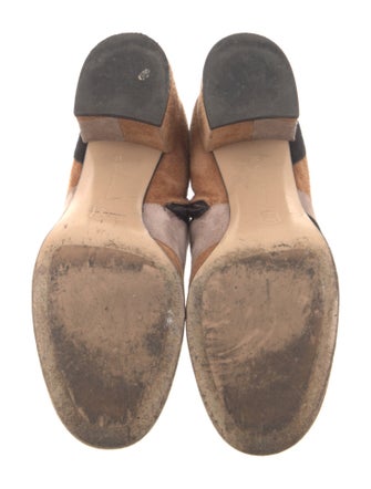 Gianvito Rossi Suede Colorblock Pattern Boots
