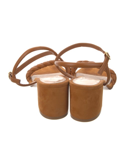 Gianvito Rossi Suede Braided Accents Sandals