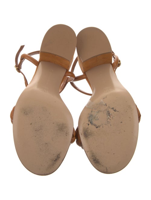 Gianvito Rossi Suede Braided Accents Sandals