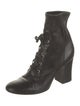 Gianvito Rossi Leather Lace-Up Boots
