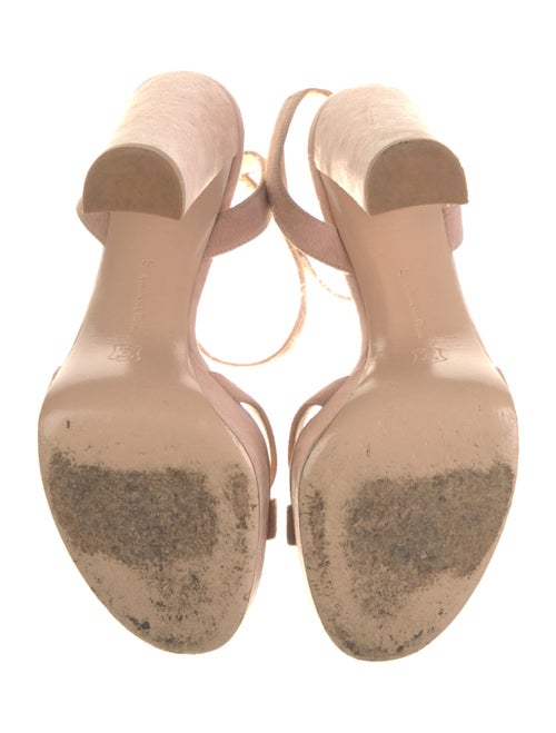 Gianvito Rossi Suede Leather Trim Embellishment Sandals