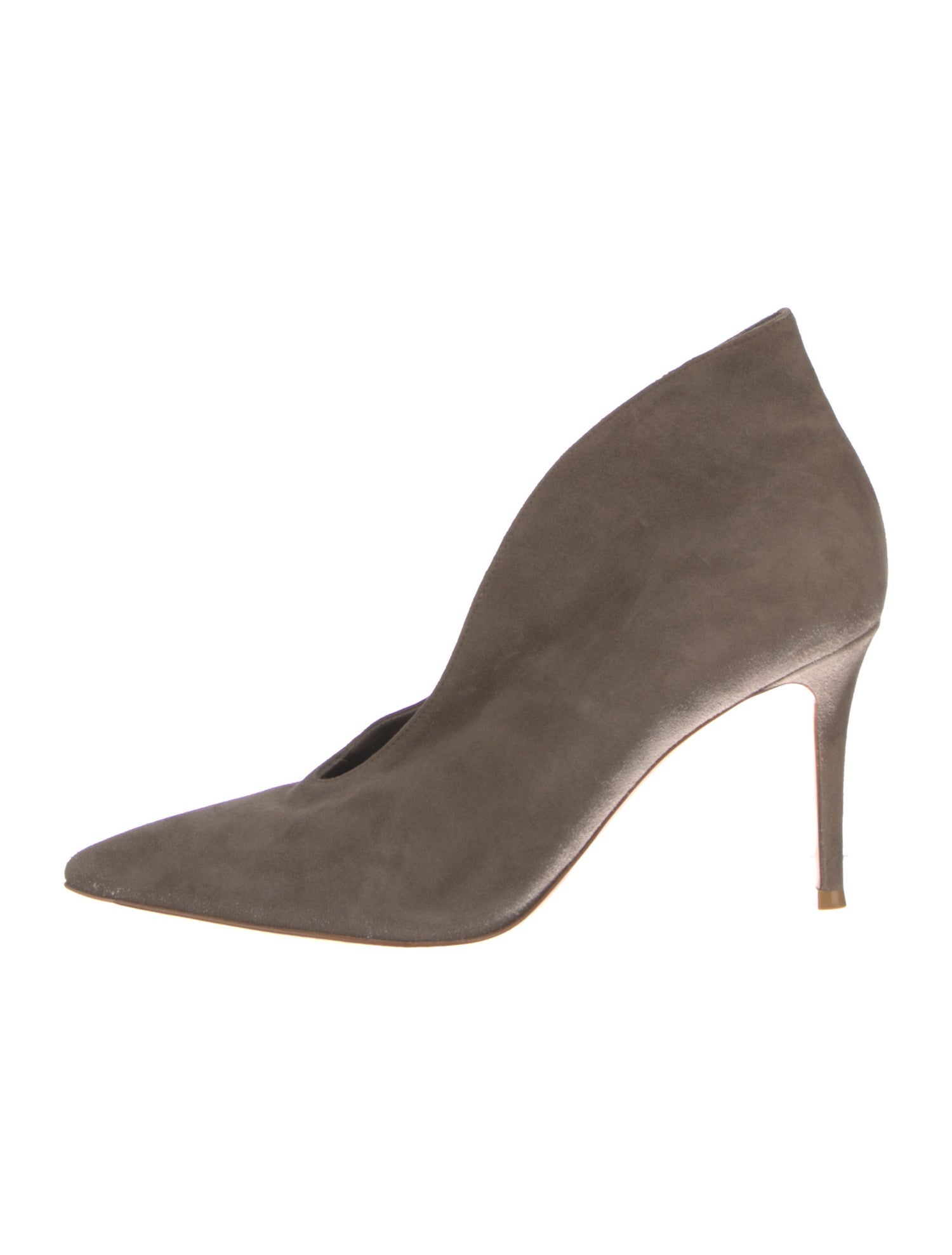 Gianvito Rossi Suede D'Orsay Pumps