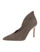 Gianvito Rossi Suede D'Orsay Pumps