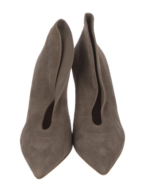 Gianvito Rossi Suede D'Orsay Pumps