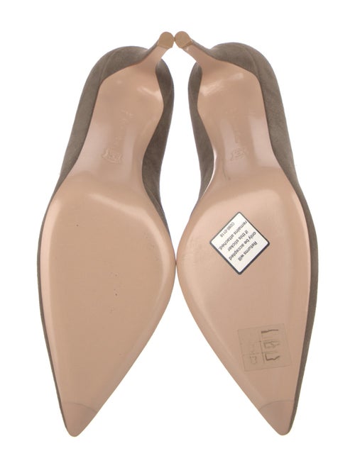 Gianvito Rossi Suede D'Orsay Pumps
