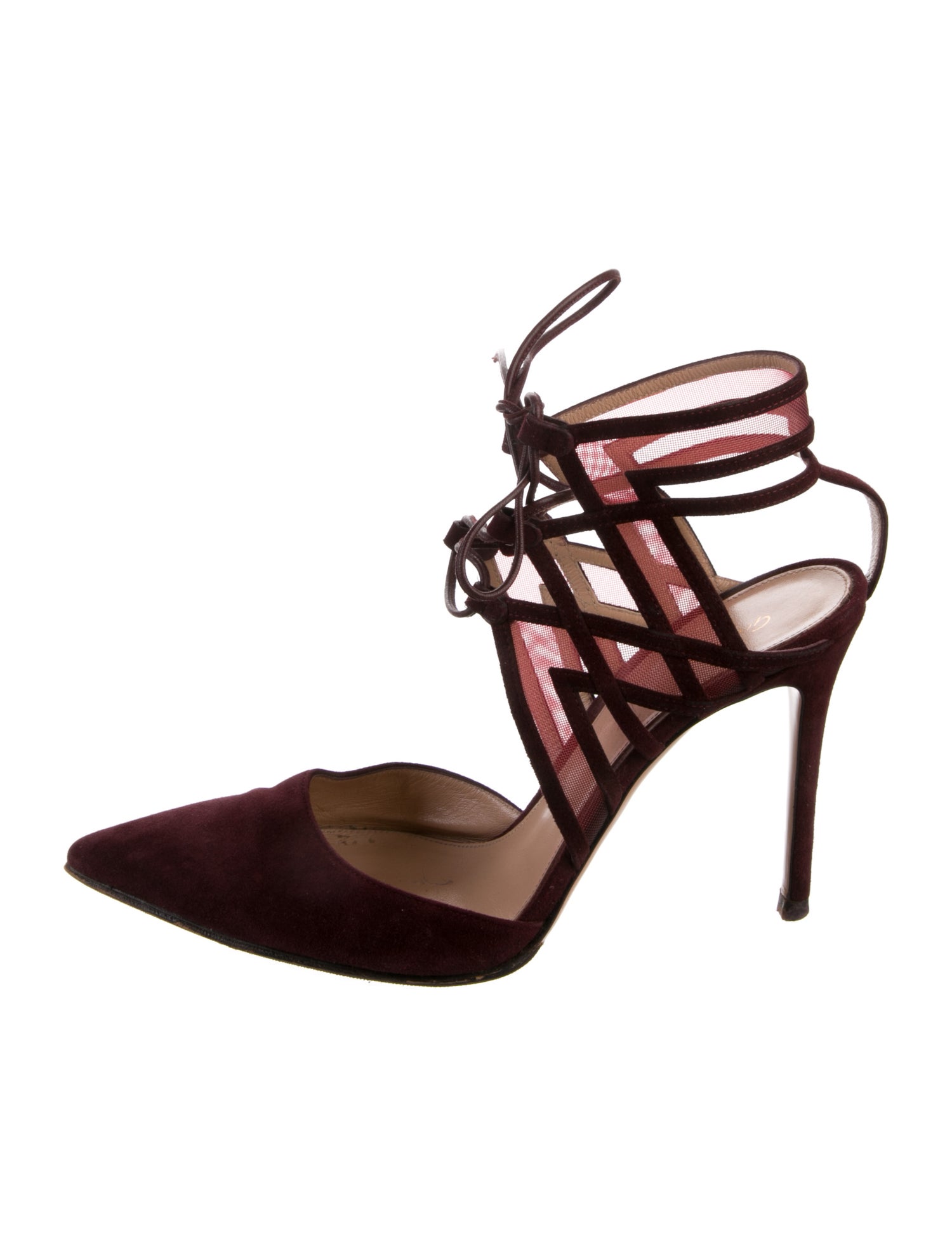 Gianvito Rossi Suede Animal Print Pumps