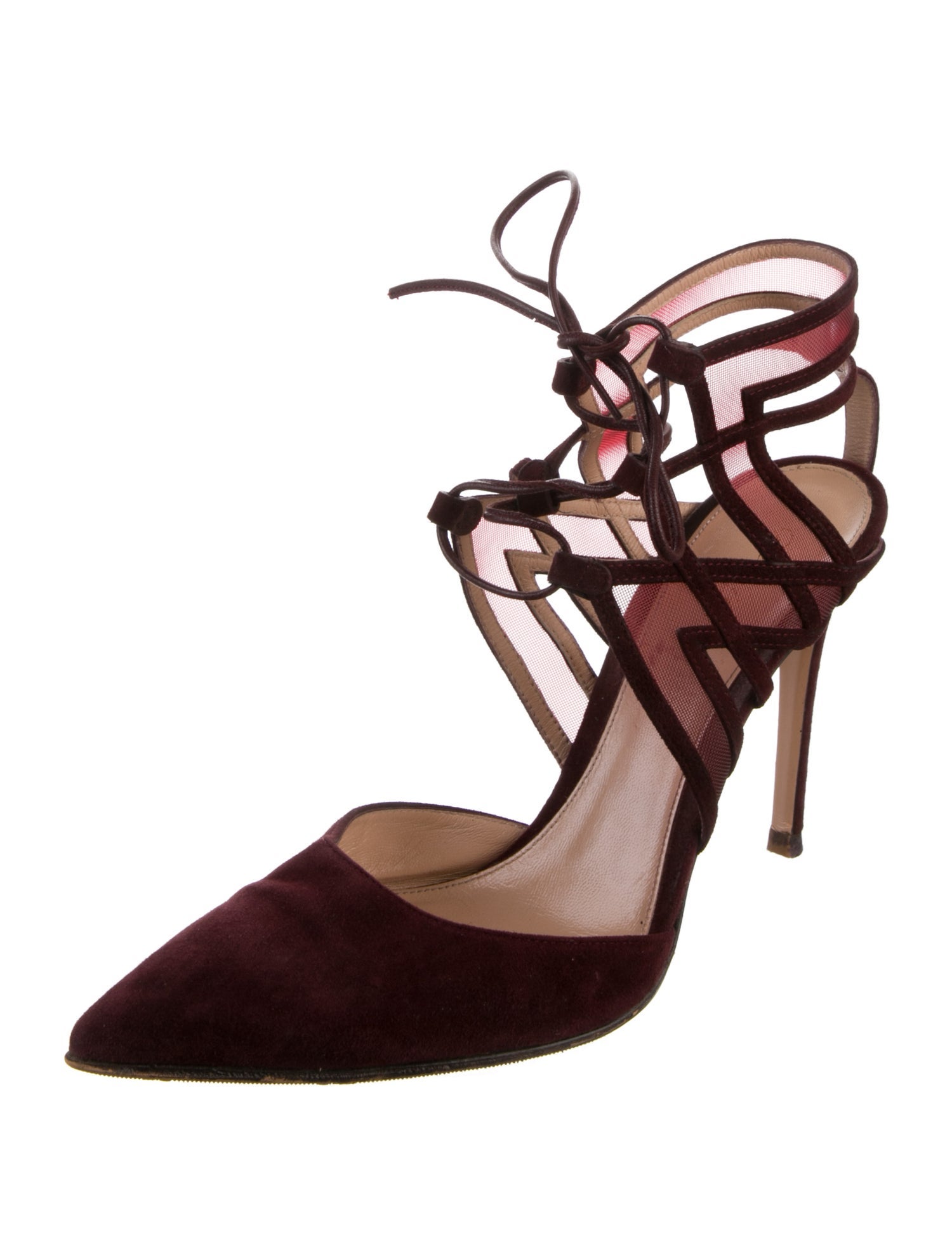 Gianvito Rossi Suede Animal Print Pumps