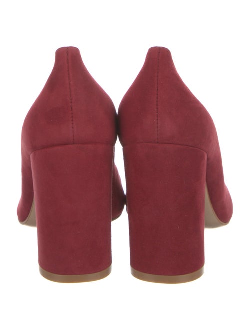 Gianvito Rossi Suede Leather Trim Embellishment Pumps