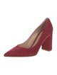 Gianvito Rossi Suede Leather Trim Embellishment Pumps