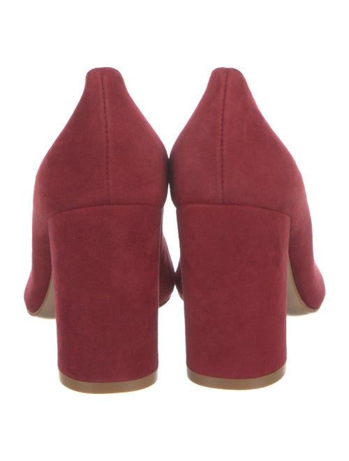 Gianvito Rossi Suede Leather Trim Embellishment Pumps