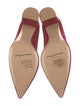 Gianvito Rossi Suede Leather Trim Embellishment Pumps